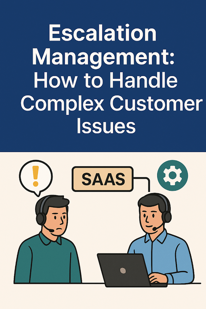 Escalation Management: How to Handle Complex Customer Issues in a SaaS Company