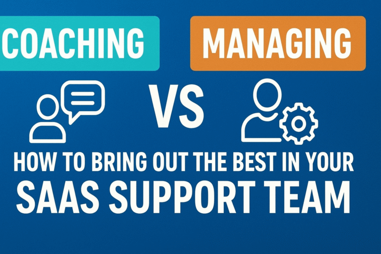 Coaching v/s Managing