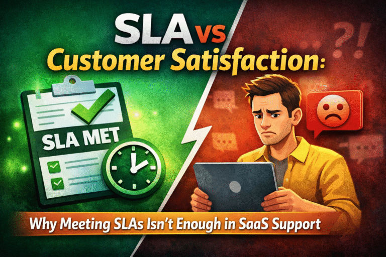 SLA vs Customer Satisfaction: Why Meeting SLAs Isn’t Enough in SaaS Support