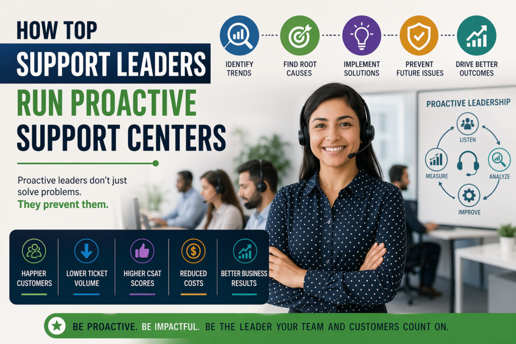 How Top Support Leaders Run Proactive Support Centers