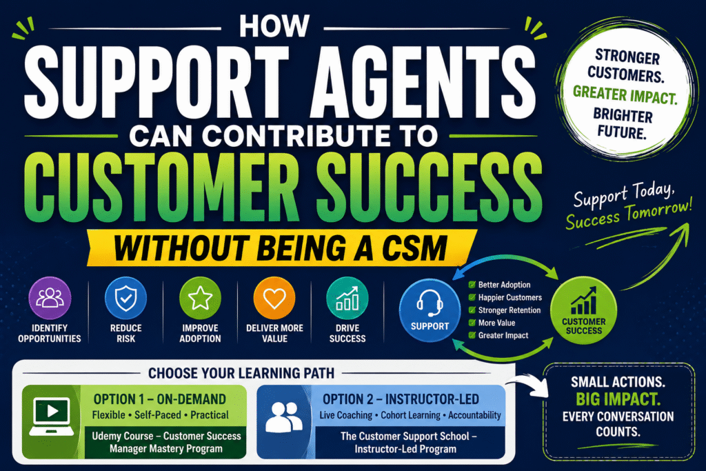How Support Agents Can Contribute to Customer Success Without Being a CSM